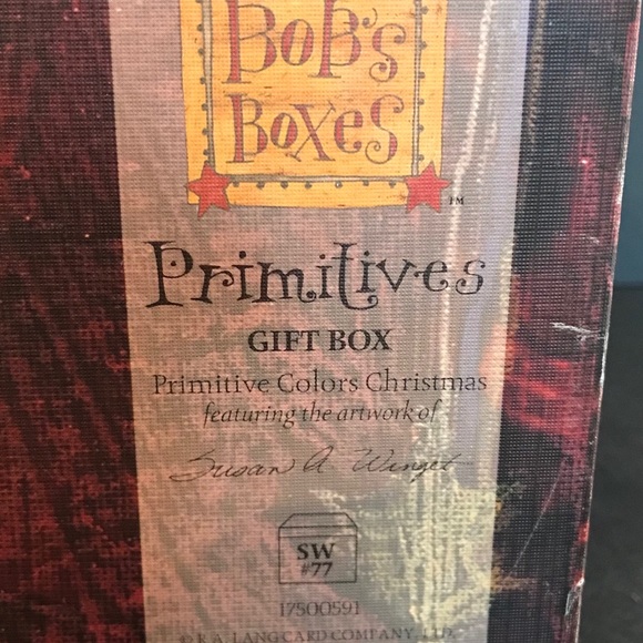 Bob’s Boxes “Primative Colors Christmas ” Susan Winget Artwork Set of 3 Nesting. - Picture 8 of 10